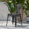 Flash Furniture Black Patio Club Chairs with Poly Resin Seats, 2PK 2-SB-T11C-BK-GG - alternate 1
